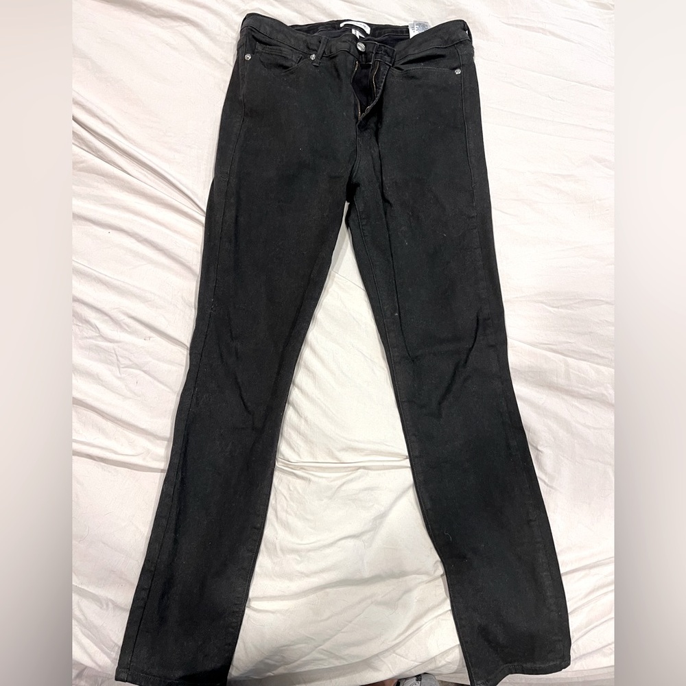 Size 14 Good American Good Legs Coated Jeans